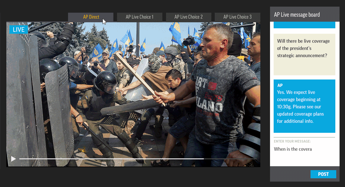 live choice操作界面