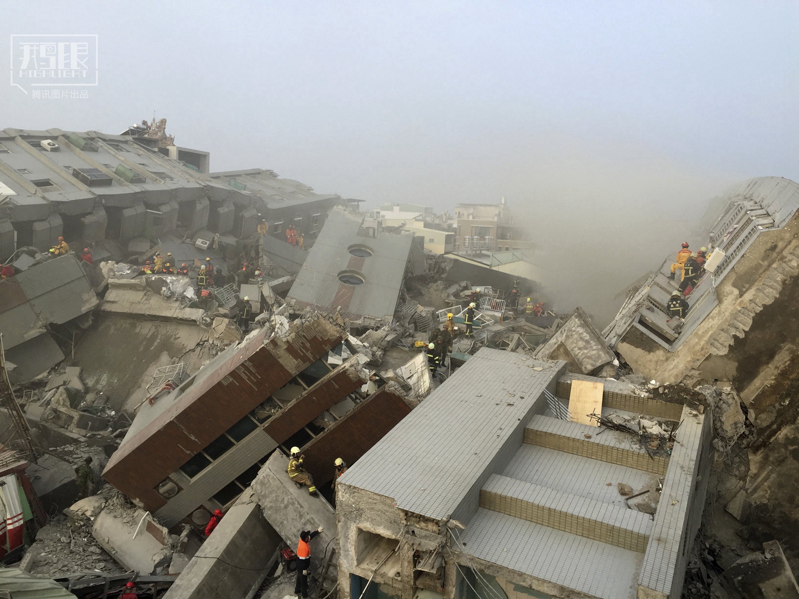 直击台湾高雄地震现场(高清 南局南段 南局南段