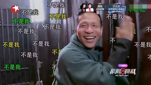 △《极限挑战》中宋小宝画面自带弹幕 △《极限挑战》中宋小宝画面自带弹幕