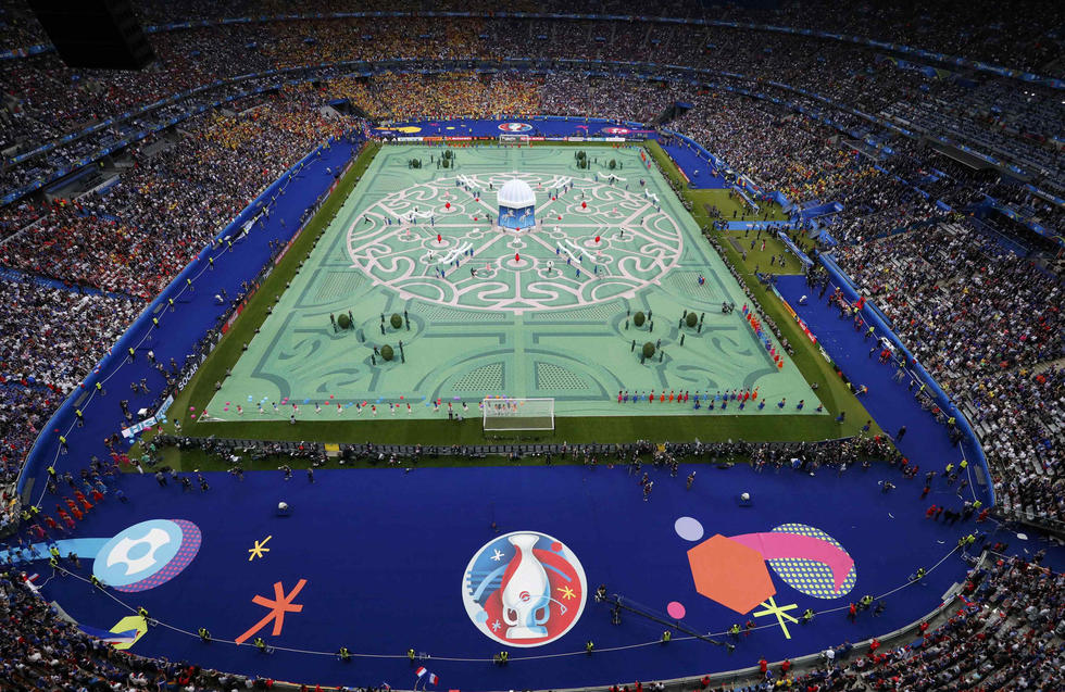 2016法国欧洲杯开幕式在法兰西大球场盛大举