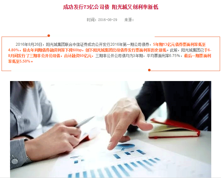 最近阳光城集团在大笔发行公司债后,随即就与五矿信托签定了“明股暗债”的约定 最近阳光城集团在大笔发行公司债后,随即就与五矿信托签定了“明股暗债”的约定