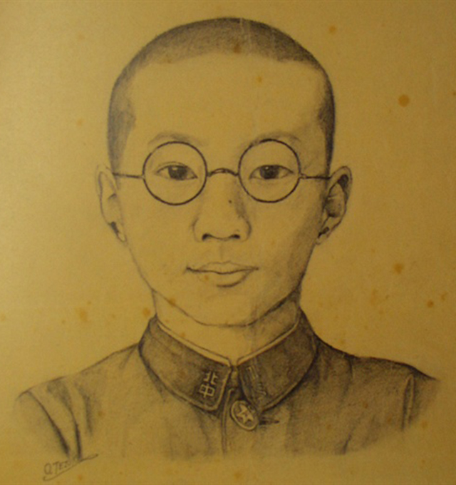 青年手冢治虫自画像 青年手冢治虫自画像