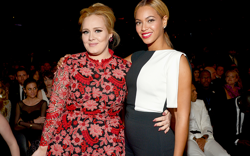 阿黛尔 (Adele)与碧昂丝 (Beyonce)