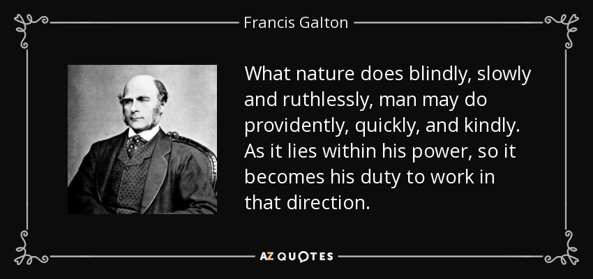 提出“优生学”概念的弗朗西斯·高尔顿，其理论给纳粹的行径提供了依据