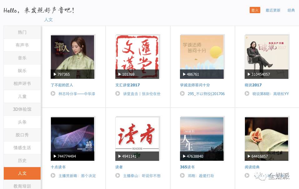喜马拉雅FM 喜马拉雅FM