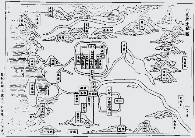 明《金陵古今图考》中的《东吴都建邺图》 红尘昼昏,中逵泥泞