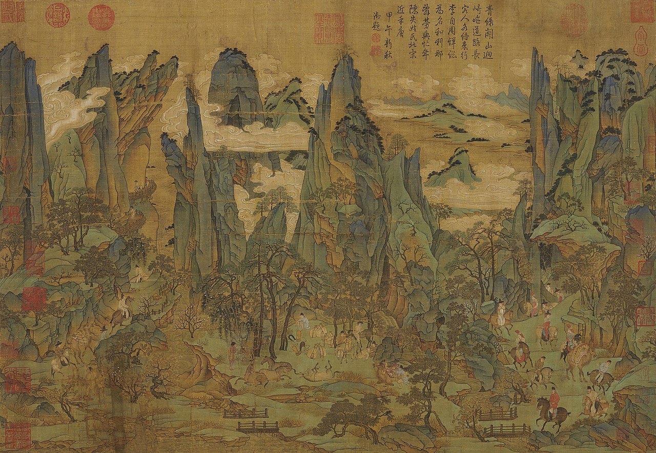 安史之乱，唐明皇幸蜀图，国立故宫博物院藏