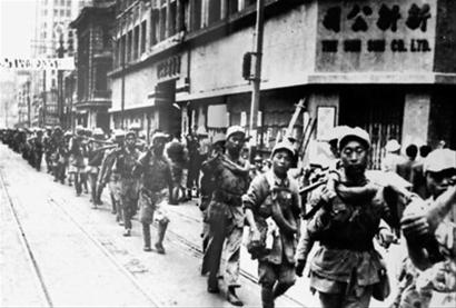 1949年，中国人民解放军进入上海南京路