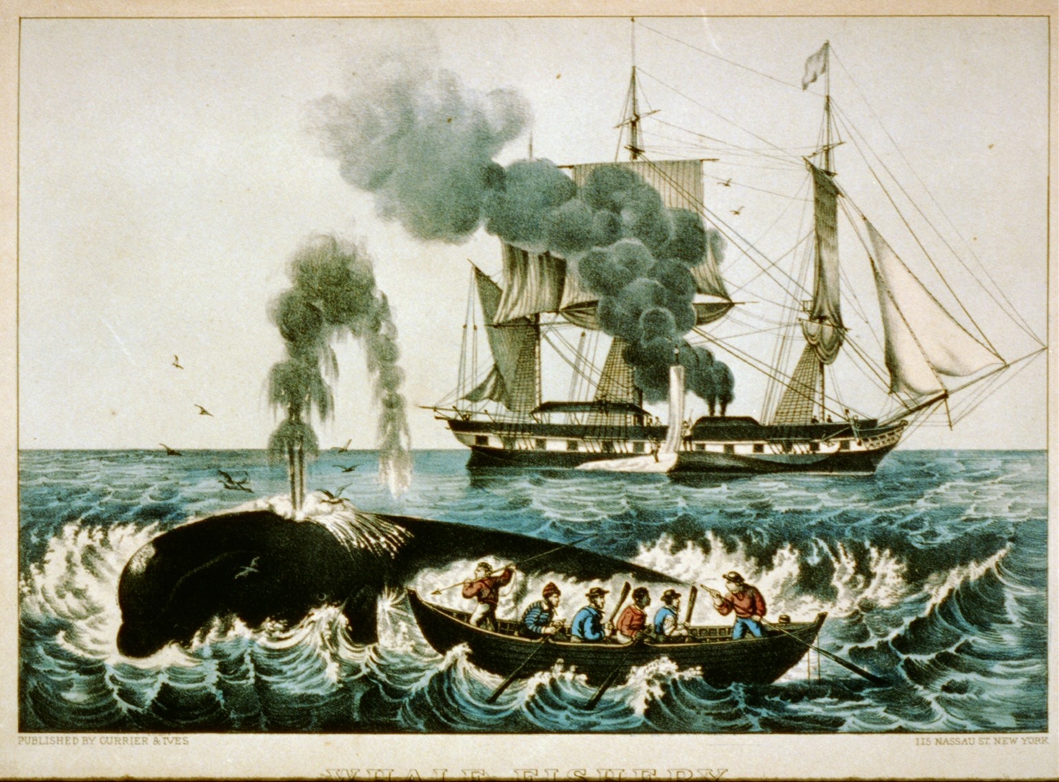 19世纪美国捕鲸画