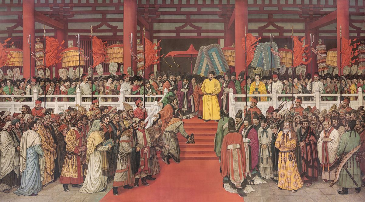 《贞观盛会》,孙景波、李丹、储?#21487;?#32472;制 《贞观盛会》,孙景波、李丹、储?#21487;?#32472;制