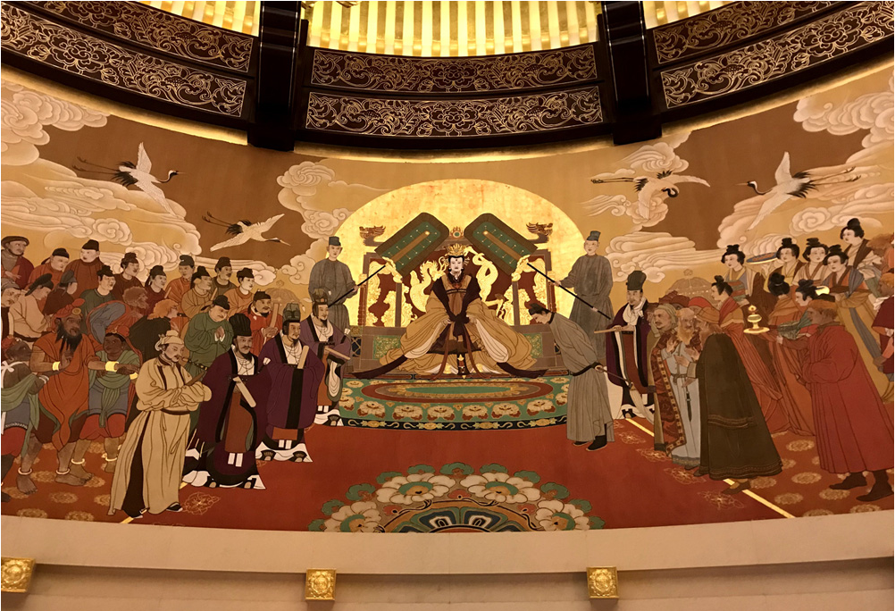 洛阳明堂景区的《万国来朝图》 洛阳明堂景区的《万国来朝图》
