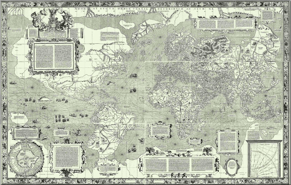 墨卡托世界地图(1569年) 墨卡托世界地图(1569年)