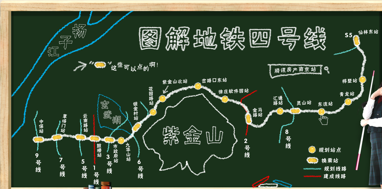 南京地铁4号线解析_南京房产_腾讯房产