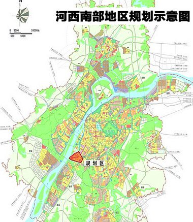 河西南部规划示意图