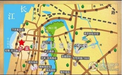 下关滨江江边路以西1号地块目前还在拆迁中