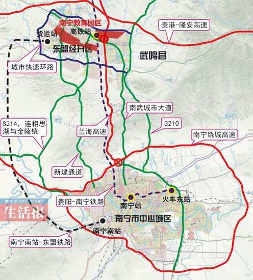 南宁将建教育园区 新大学城落户武鸣你觉得远