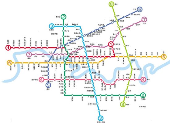 南宁轨道交通规划线路图
