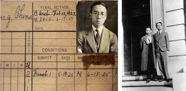 梁思成留學時代的圖稿，與浪漫無關