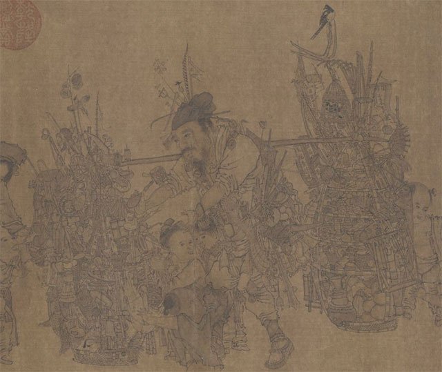 【南宋·李嵩《货郎图》，故宫博物院藏】