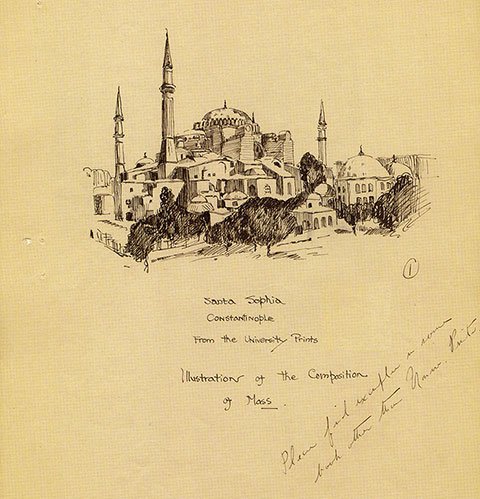 梁思成留學時代的圖稿，與浪漫無關