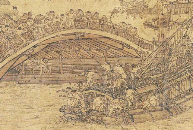 【北宋·张择端《清明上河图》，故宫博物院藏】