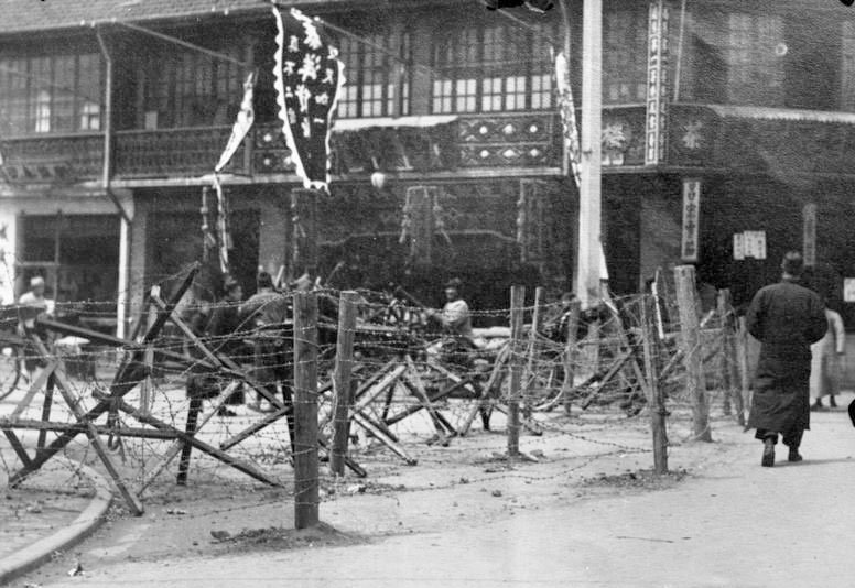 1932年一·二八事变中的上海租界防御线 1932年一·二八事变中的上海租界防御线