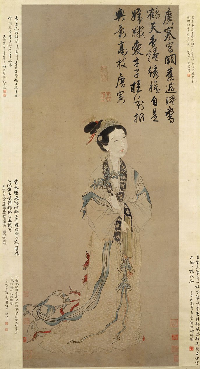 广寒宫阙旧游时,鸾鹤天香卷绣旗。自是嫦娥爱才子,桂花折与最高枝。 广寒宫阙旧游时,鸾鹤天香卷绣旗。自是嫦娥爱才子,桂花折与最高枝。