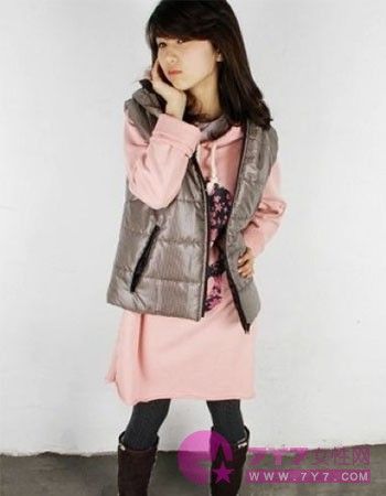 时尚<em>羽绒马甲</em>+<em>韩国</em>mm至in搭配法宝