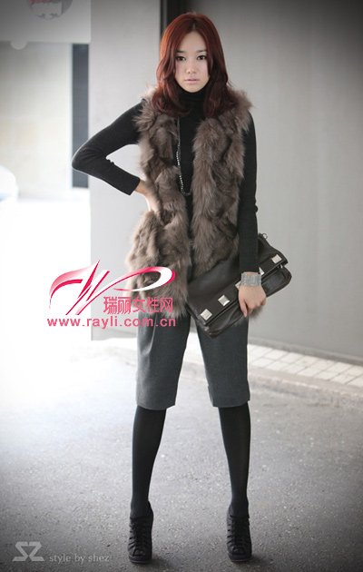 皮草马甲最抢镜