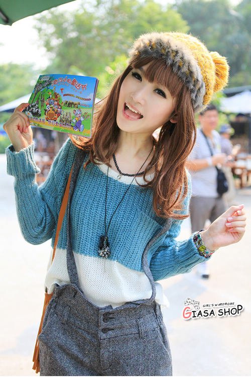 花色<em>毛衣</em>+<em>蕾丝</em>袜 萝莉搭减龄百分百_女性_拍拍