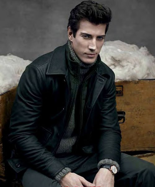 休闲西装+<em>高领毛衣</em>+成熟男人的魅力