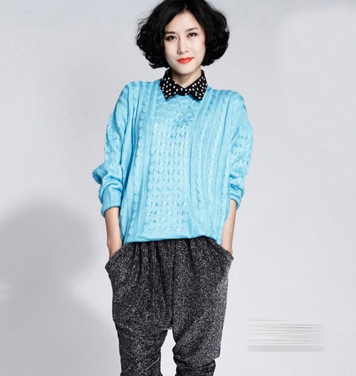 <em>红开衫</em>+条纹裙 复古味儿潮<em>搭</em>_女性_拍拍网