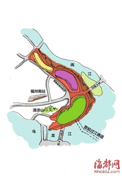 福州版陆家嘴三江口规划出炉 将建成福州市行政中心区