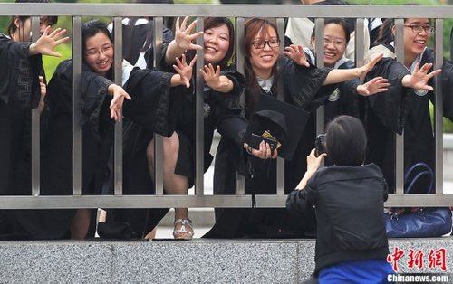 南京大学生拍摄搞怪照片告别"象牙塔"(图)图片