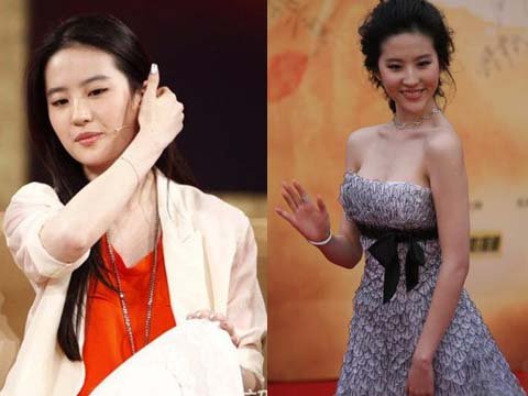 杨幂赵薇霍思燕刘亦菲 女星胸部忽大忽小的秘密