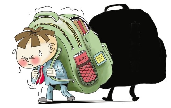一个小学生的书包:每天背重漫画走那么远的路香港心声的性教育图片