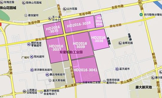 市黄岛区(原胶南)辖区内各双星机械子公司所处区域被列入青岛老城区图片