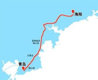 青岛—海阳城际,红岛(原)胶南城际等3条线路的规划