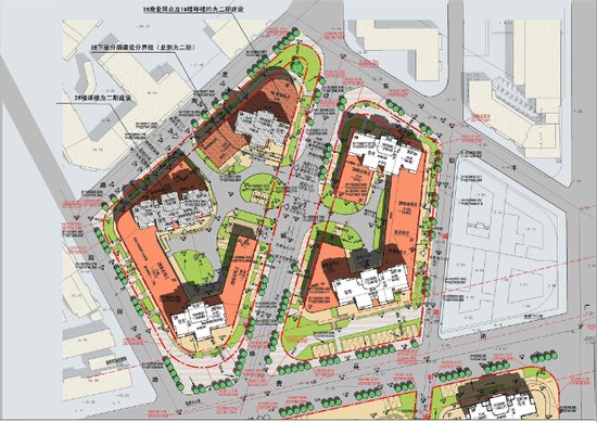 火车站商圈安置房动态 P1、P2地块补办《建设