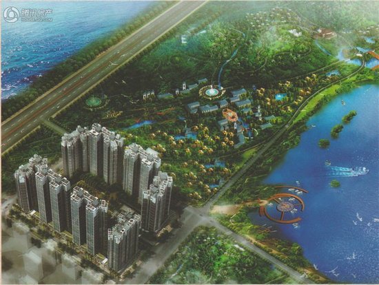在防城港打开窗户便将2700亩桃花湖景观“引”入家中