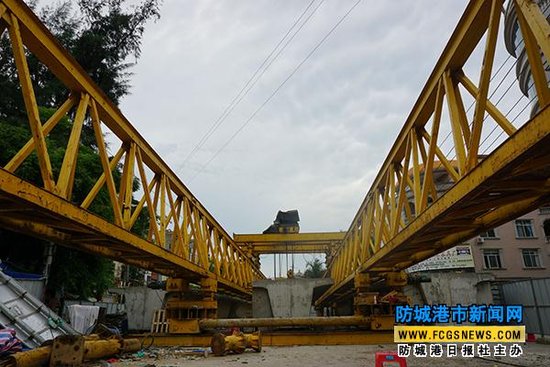 防城区文钱渡桥有望在两个月后修通_频道-钦州
