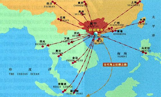 包括防城港,钦州港,北海港3个部分,在面向东盟的开放合作中,广西北部图片