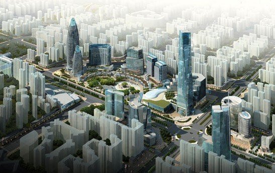 防城港cbd中心商务区 北部湾的核心地标
