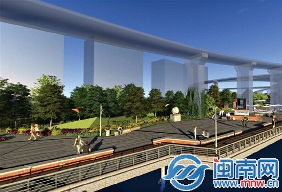 泉州江滨北路边将建设田安公园 预计上半年亮