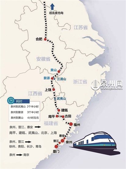 乘合福高铁轻松去旅游 泉州到黄山只需4个小时
