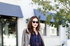 春季OL职场穿搭:衬衫裙让你变成气质女神