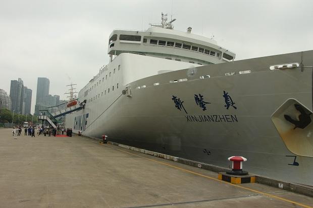 新鉴真大师像登船正式开启东渡航程