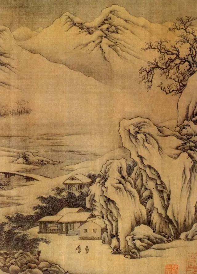 王维《江干雪霁图》(资料图 图源网络)