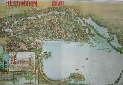 更精彩的是,颐和园在塑造三个大岛的同时,还在南湖大水面上增添了三个