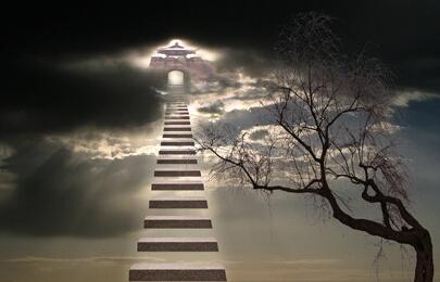 空中楼阁_大同华严寺天宫楼阁_凤凰楼阁知犹恋